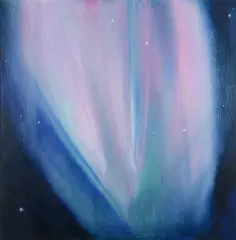 The Aurora Borealis I Signed KEITH GRANT by Keith Grant, Oil on canvas laid on board, sold Dec 2021
