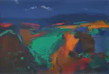 Cornish landscape Oil by John Miller, Oil on canvas, sold Dec 2021