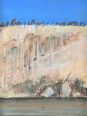 Bank on the Shoalhaven River by Jamie Boyd, Oil on canvas, sold Dec 2021