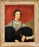 portrait purportedly Rachael Dean Golden Christian by William Hillyer, Jr., oil on canvas, sold Oct 2023