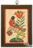 fraktur by David Y. Ellinger, watercolor, sold Oct 2023