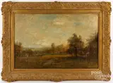 landscape by Alexander Helwig Wyant, oil on canvas, sold Aug 2023