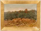 landscape by Harry Allchin, oil on canvas, sold Aug 2023