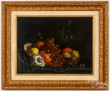 still life by Robert White, oil on board, sold Aug 2023