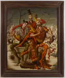 SURREALIST PAINTING by John Nathaniel Fenton, oil on canvas, sold Oct 2024