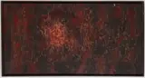 EXPLORATION ABSTRACT / MODERNIST PAINTING by Thomas Thorne, oil on canvas with sandy textured elements to the surface, sold Oct 2024