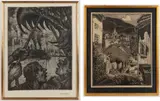 INDUSTRIAL SCENE by Benito Quinquela Martín, etching, sold Oct 2024