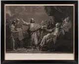 AFTER BENJAMIN WEST (AMERICAN, 1738-1820) RELIGIOUS / BIBLICAL ENGRAVING by Valentine Green, mezzotint engraving on laid paper, sold Oct 2024