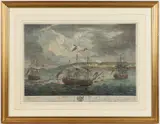 Untitled by English Historical Nautical Engraving, hand-colored engraving on paper, sold Oct 2024
