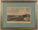 ENGLAND by Historical Engraving Of Richmond, hand-colored engraving on paper, sold Oct 2024