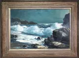 Untitled by Bennett Bradbury, Oil on canvas, sold Aug 2019