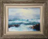 Untitled by Bennett Bradbury, Oil on canvas, sold Aug 2019