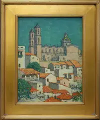 Untitled by Will Foote, Oil on board, sold Aug 2019