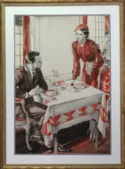 Untitled by Charles Defeo, Watercolor, sold Aug 2019