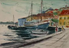 Grenada by Howard Schroeder, Watercolor, sold Aug 2019