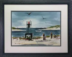 Untitled by Howard Schroeder, Watercolor, sold Aug 2019