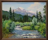 Untitled by Alfred James Wands, Oil on board, sold Aug 2019