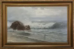 Untitled by Nels Hagerup, Oil on board, sold Aug 2019