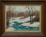 Untitled by Cesare Ricciardi, Oil on board, sold Aug 2019