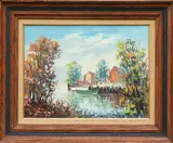 Untitled by Cesare Ricciardi, Oil on board, sold Aug 2019