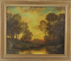 Untitled by Emil Hermann, Oil on canvas, sold Dec 2019