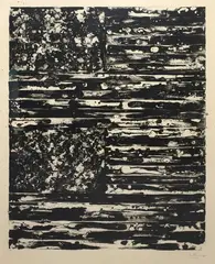 Two Flags by Jasper Johns, Lithograph on Ivory Nishinouchi Kizuki, sold Mar 2020