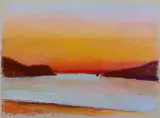 Mt. Pinatubo (from Mexico) by Wolf Kahn, Pastel, sold Mar 2020