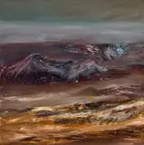 Landscape by Sidney Nolan, 1966, oil on composition board, offered Nov 2021