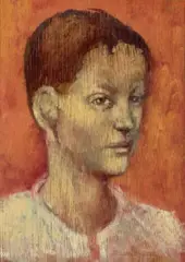 Head Of A Boy by Russell Drysdale, 1950, oil on plywood, sold Nov 2021
