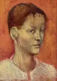 Head Of A Boy by Russell Drysdale, 1950, oil on plywood, sold Nov 2021