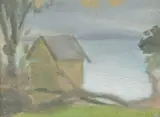 The Little Bather by Clarice Beckett, oil on board, sold Nov 2021
