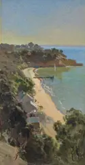 Portsea by Penleigh Boyd, 1920, oil on board, sold Nov 2021
