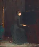 The Music Room by John Llewellyn Jones, c.1898, oil on canvas, sold Nov 2021