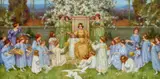 A Spring Festival by Frederick Marriott, 1899, oil on canvas, offered Nov 2021