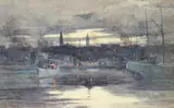 Circular Quay by Albert Henry Fullwood, c.1890, watercolour on paper, sold Nov 2021