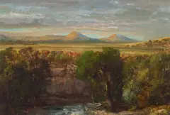 You Yangs Landscape by Louis Buvelot, oil on board, sold Nov 2021
