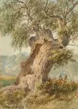 The Tree by Louis Buvelot, watercolour on paper, sold Nov 2021