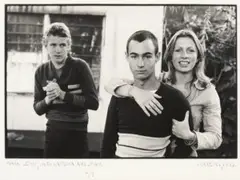 MARK LEAN, WITH KATRINA AND JOHN, 1975 (also known as WAITING) by Carol Jerrems, silver gelatin photograph, offered Apr 2021