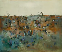 Lysterfield by Fred Williams, 1965, oil on canvas, sold Apr 2021