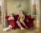 Helen Blaxland And Tonia by William Dobell, 1941, oil on wood panel, offered Apr 2021