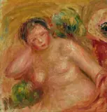 Femme Nue Assise by Pierre-Auguste Renoir, c.1916-17, oil on canvas, sold Apr 2021