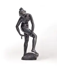 Diana Wounded by Bertram Mackennal, 1905, bronze, sold Apr 2021
