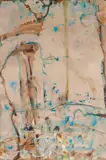 Rookery, Lake Eyre by John Olsen, 2001, mixed media on paper on canvas, offered Apr 2021