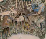 Possum Moon Landscape by William Robinson, c.1989, oil on canvas, sold Apr 2021
