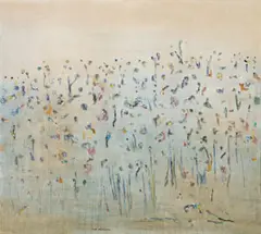 Hillside At Lysterfield Ii by Fred Williams, 1967, oil on canvas, sold Nov 2020