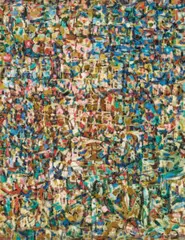 Untitled (Non-Objective Painting) by Ralph Balson, 1954, oil on composition board, sold Nov 2020