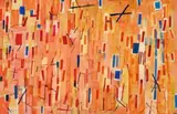 Cantata No. 14, 1963 – 64 by Yvonne Audette, oil on composition board (diptych), sold Nov 2020