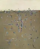 Upwey by Fred Williams, 1965, oil on canvas, sold Nov 2020