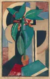 The Pot Plant by Dorrit Black, 1933, colour linocut on paper, sold Nov 2020