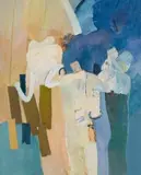 Baptism by Keith Vaughan, 1963, oil on canvas, sold Nov 2020